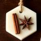 Handcrafted Cinnamon Soy Wax Hexagon Sachet Set of 2